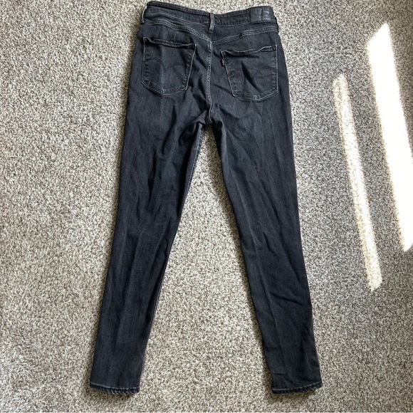 Levi’s 721 High Rise Skinny Jeans Black Denim Casual 30 - Picture 7 of 11